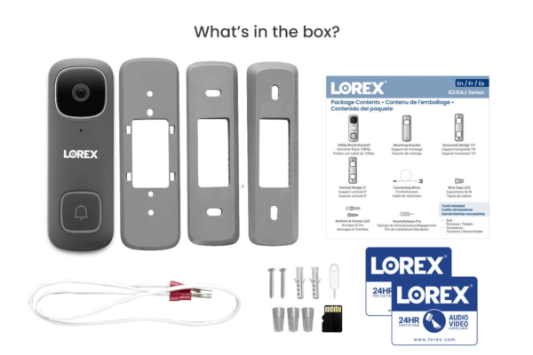 Lorex 1080p Wired Video Doorbells Box